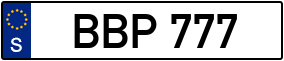 Trailer License Plate